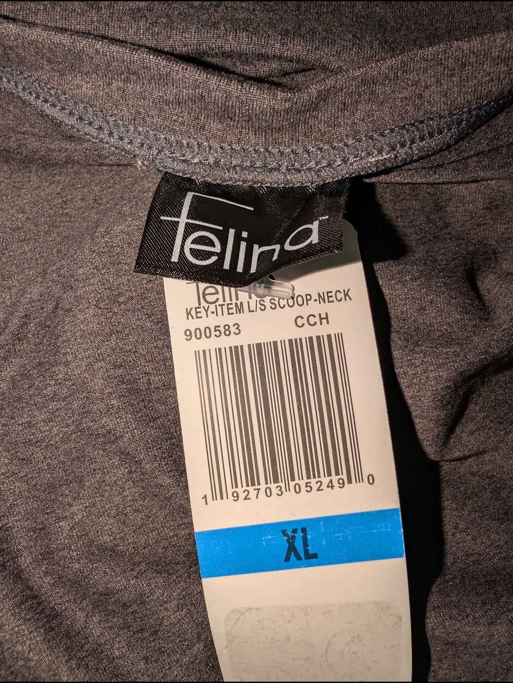 NWT Felina Velvety Soft Lounge Wear scoop neck Long Sleeve Top - Picture 4 of 5